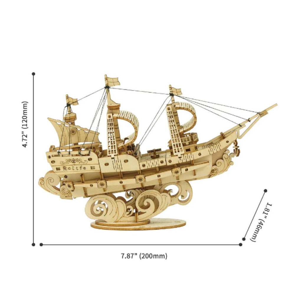 3D Wooden Puzzle - Sailing Ship