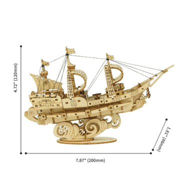 3D Wooden Puzzle - Sailing Ship
