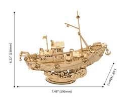 3D Wooden Puzzle - Fishing Ship