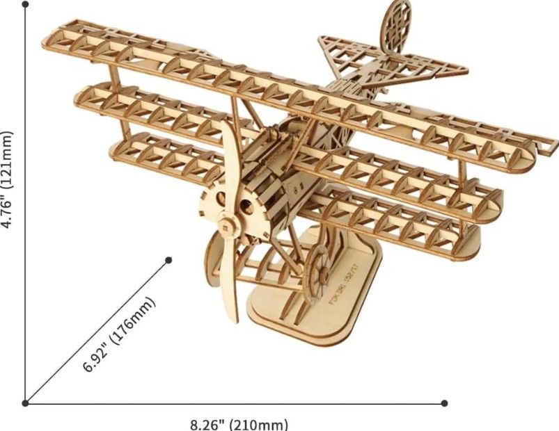 3D Wooden Puzzle - Airplane