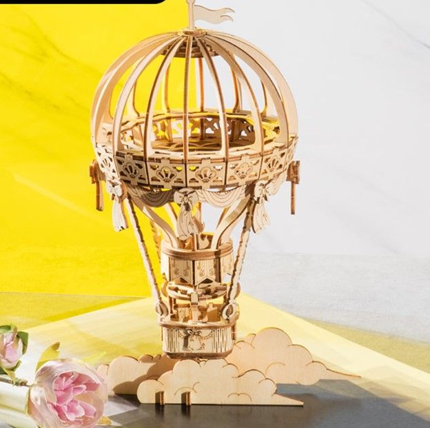 3D Wooden Puzzle - Hot Air Balloon