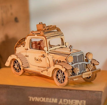 3D Wooden Puzzle - Vintage Car