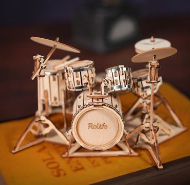 3D Wooden Puzzle - Drum Kit