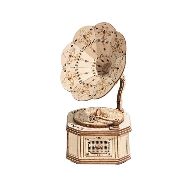 3D Wooden Puzzle - Gramophone