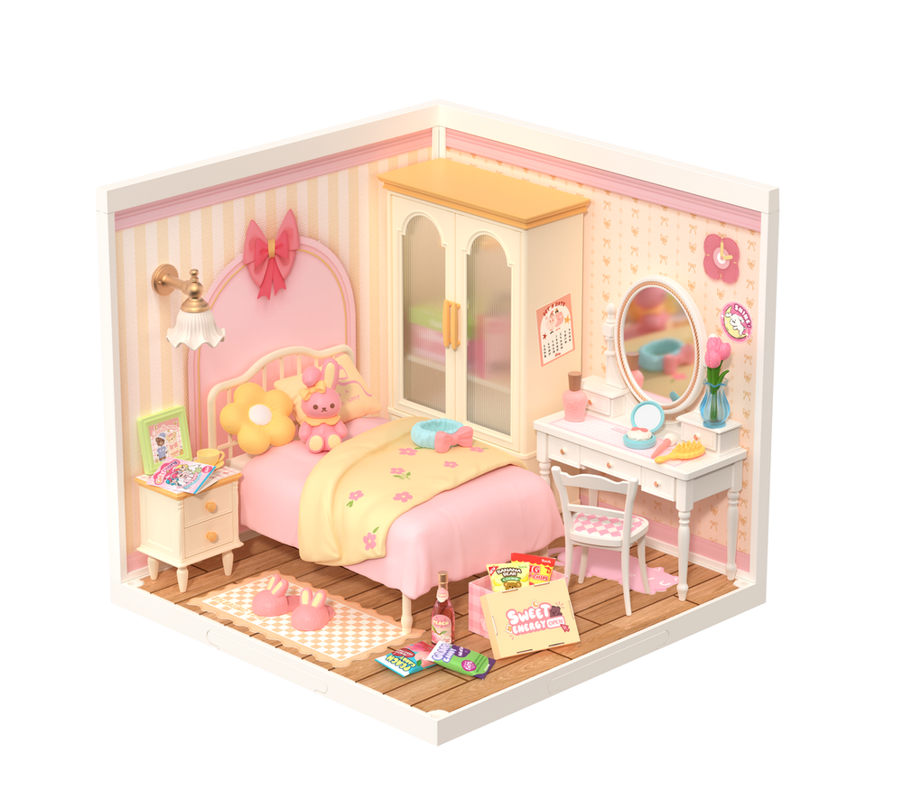 DIY House - Lovely Pink Bedroom
