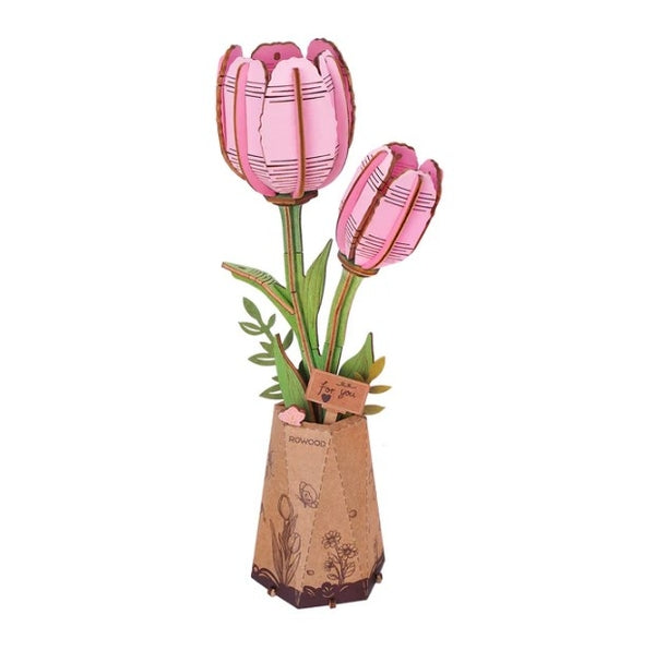 Wooden Bloom Craft - Pink Tulip