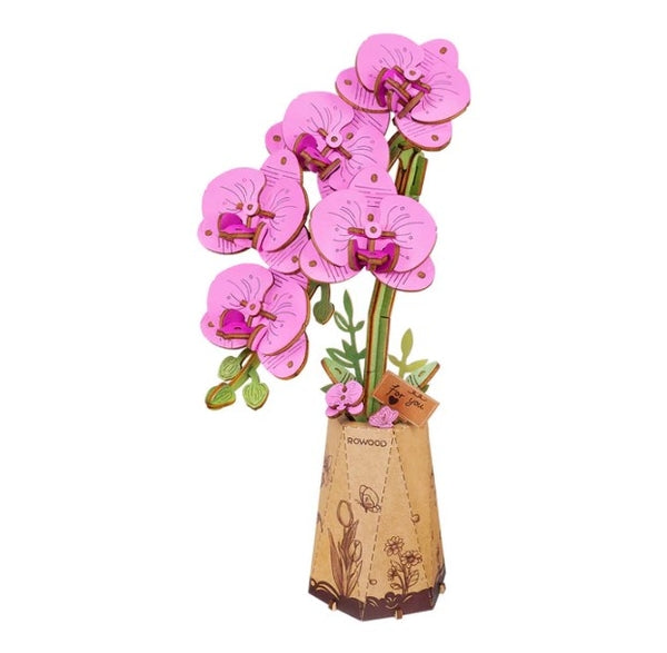 Wooden Bloom Craft - Purple Moth Orchid