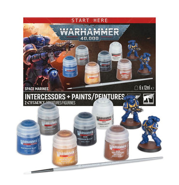 Warhammer 40,000: SM Intercessors + Paints + Tools Set