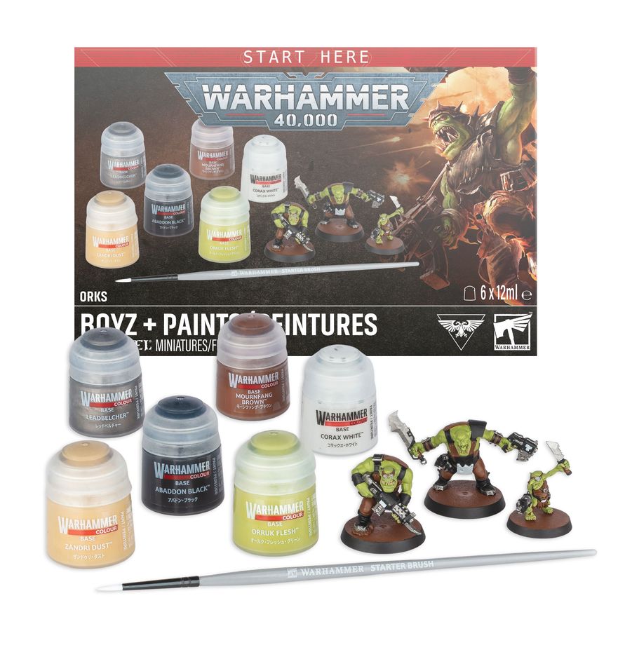 Warhammer 40,000: Boyz + Paints + Tools Set