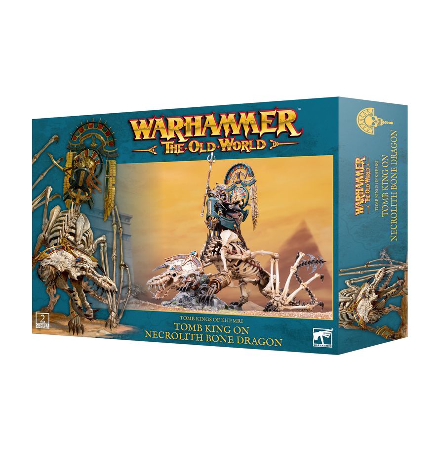 The Old World: Tomb King/Liche Priest on Necrolith Bone Dragon