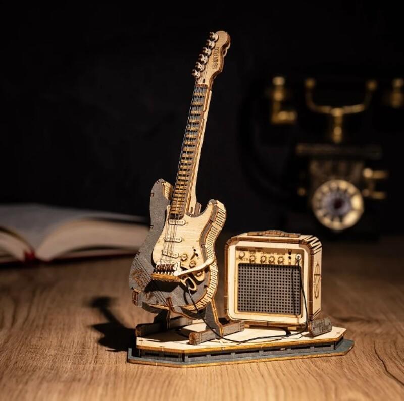 Wooden 3D Puzzle - Electric Guitar