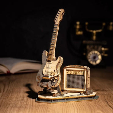 Wooden 3D Puzzle - Electric Guitar