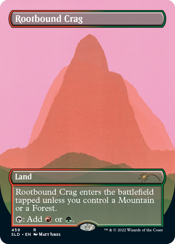 Rootbound Crag (Borderless) [Secret Lair Drop Series]