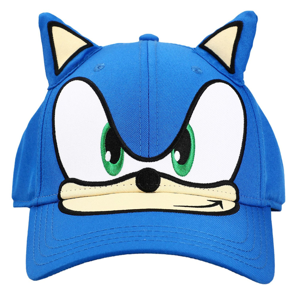 Sonic The Hedgehog Big Face With Ears Adjustable Hat