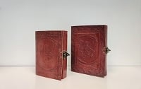 Handmade Leather Book - 7" x 5"
