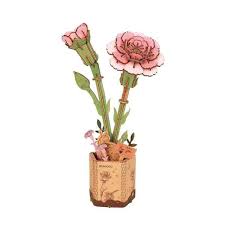 Wooden Bloom Craft - Pink Carnation