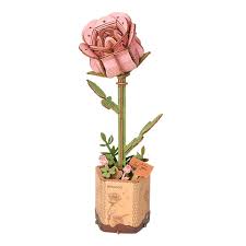 Wooden Bloom Craft - Pink Rose