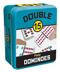 Dominoes - Party - Double 15 - Color Tin