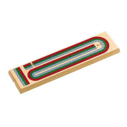 3-Lane Wood Cribbage Board