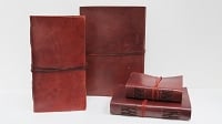 Handmade Leather Book - 5" x 3.5"