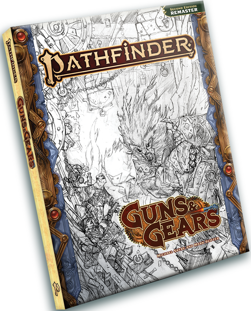Pathfinder Guns and Gears Remastered - Sketch Cover
