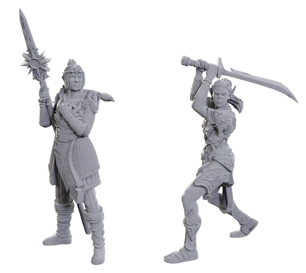 D&D Unpainted Miniatures: Special Edition Baldur's Gate 3 - Lae'zel & Shadowheart