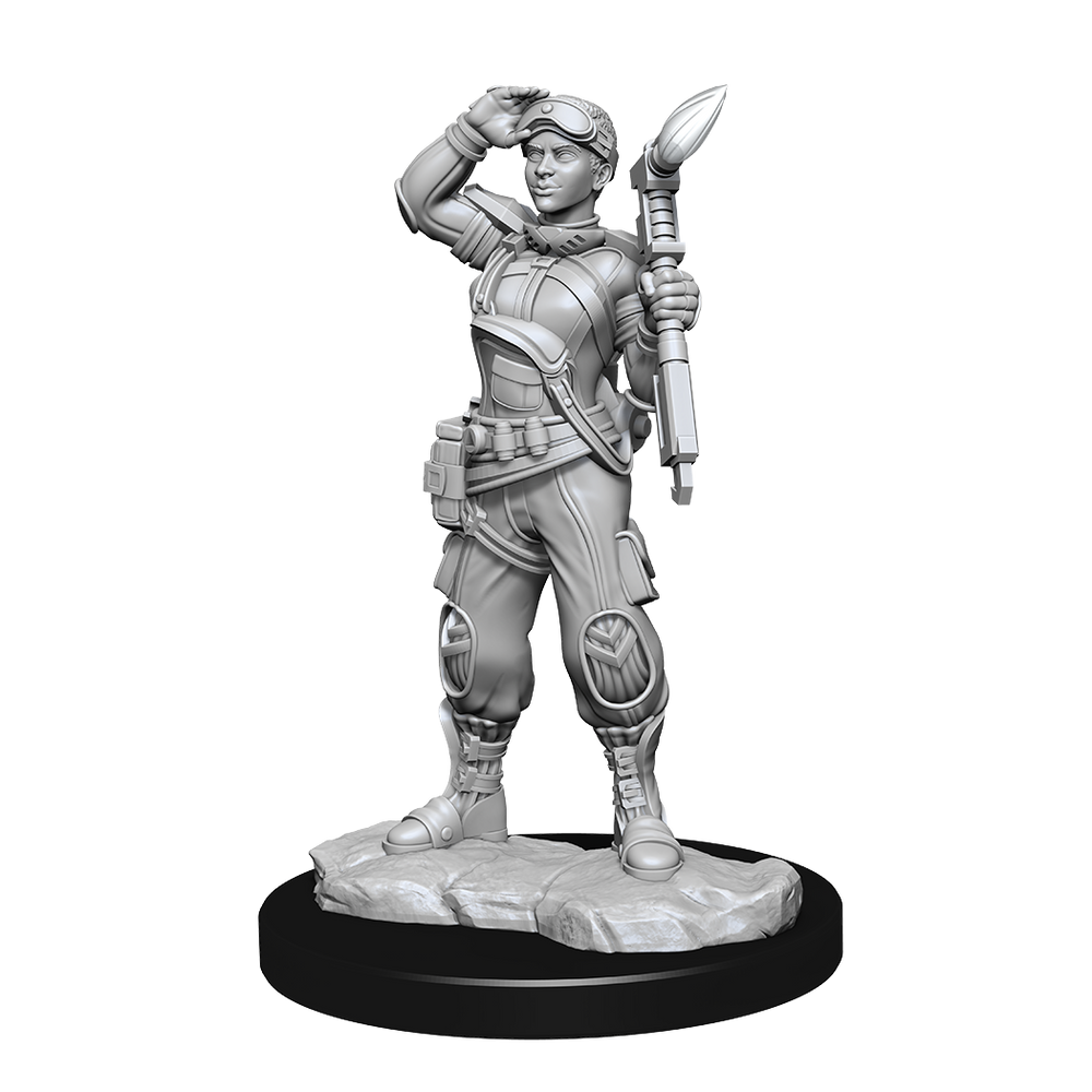 Starfinder Unpainted Miniatures: Human Mechanic