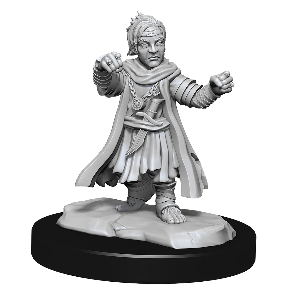 Pathfinder Unpainted Miniatures: Male Halfling Monk