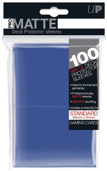 Pro-Matte Deck Protector Sleeves - Blue 100ct