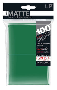 Pro-Matte Deck Protector Sleeves - Green 100ct