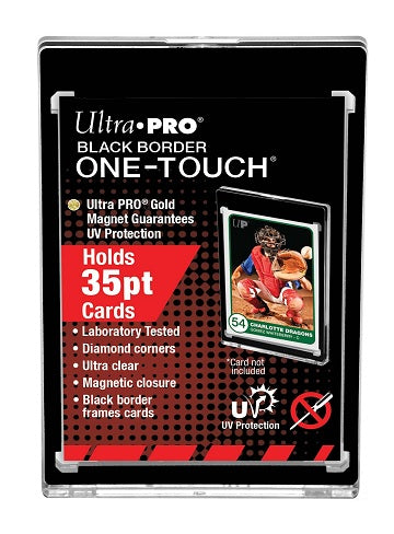 One-Touch Magnetic Card Holder - Black Border - 35pt