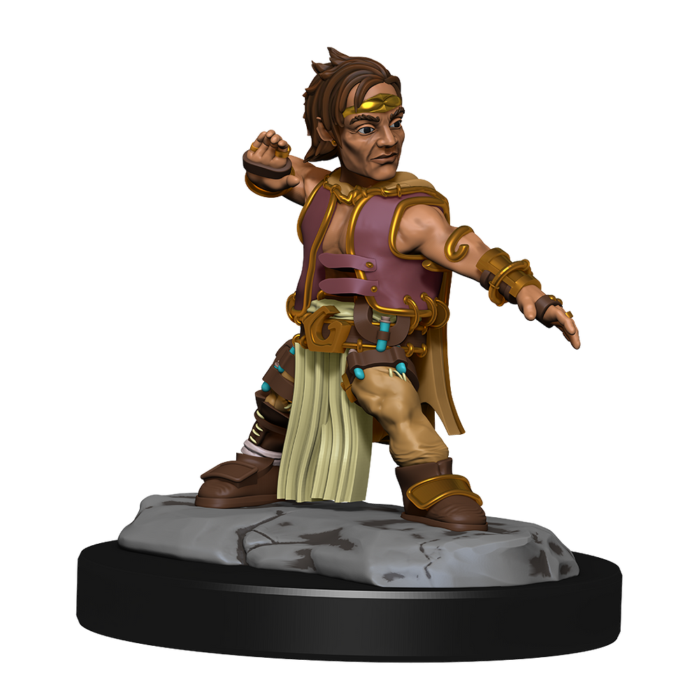 Pathfinder Unpainted Miniatures: Male Halfling Monk