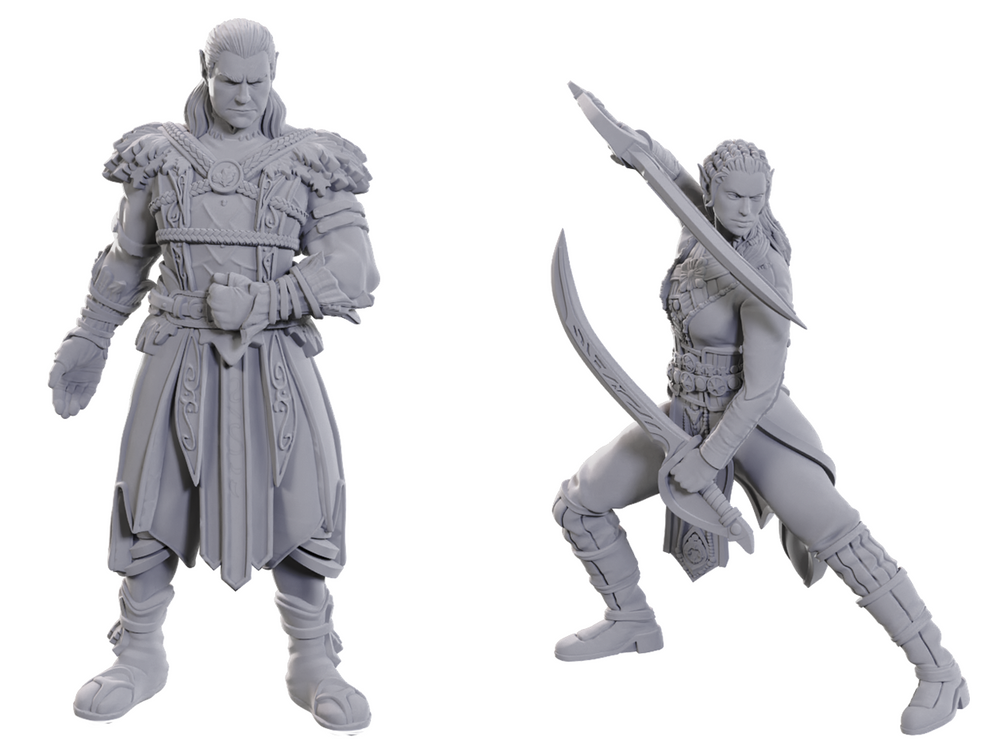 D&D Unpainted Miniatures: Special Edition Baldur's Gate 3 - Jaheria & Halsin