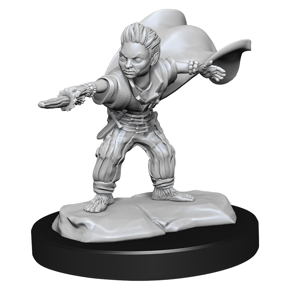 Pathfinder Unpainted Miniatures: Male Halfling Wizard