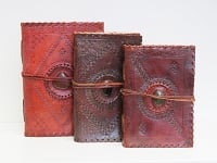 Handmade Leather Book - 4" x 3.5"