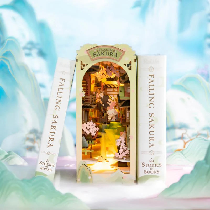 DIY BookNook Falling Sakura