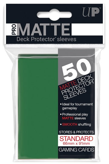 Pro-Matte Deck Protector Sleeves - Green 50ct