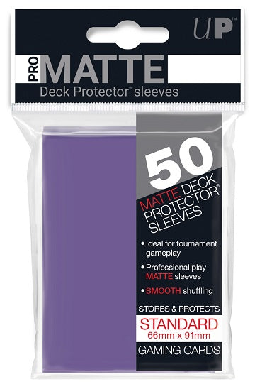 Pro-Matte Deck Protector Sleeves - Purple 50ct