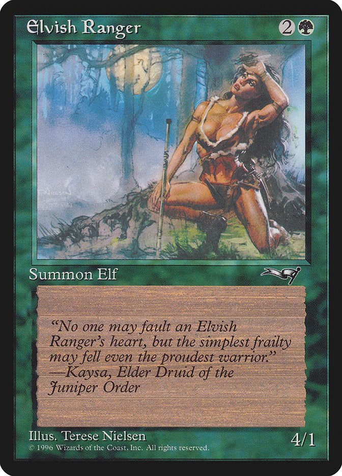 Elvish Ranger (Moon Background) [Alliances]