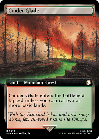 Cinder Glade (Extended Art) (Surge Foil) [Fallout]