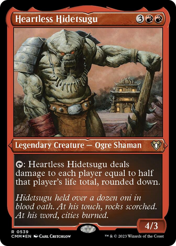 Heartless Hidetsugu (Foil Etched) [Commander Masters]