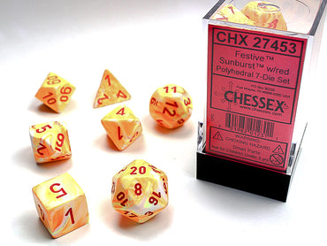 Festive Polyhedral 7-Die Set