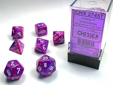 Festive Polyhedral 7-Die Set