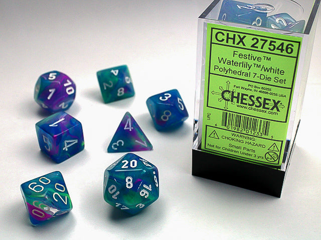 Festive Polyhedral 7-Die Set