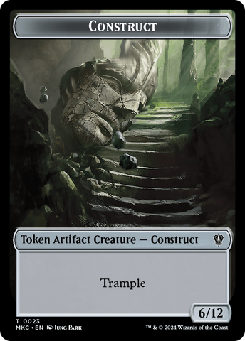 Construct // Soldier Double-Sided Token [Murders at Karlov Manor Commander Tokens]