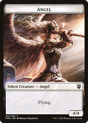 Angel // Elf Warrior Token [Commander Legends Tokens]