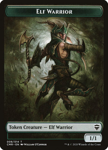 Elf Warrior // Zombie Token [Commander Legends Tokens]