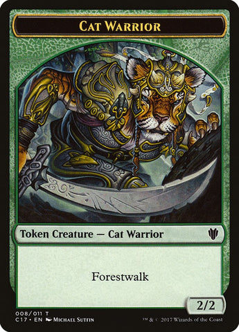 Cat Warrior Token [Commander 2017 Tokens]