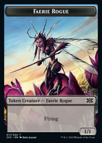 Faerie Rogue // Eldrazi Scion Double-sided Token [Double Masters 2022 Tokens]