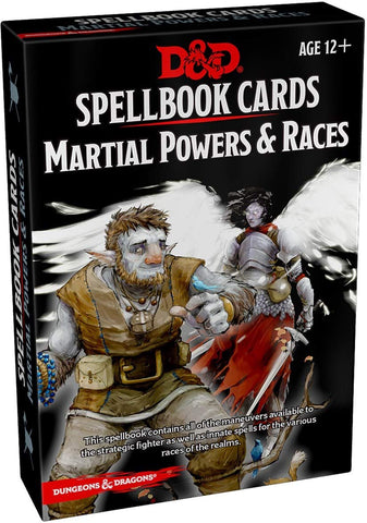 D&D Spellbook Cards: Martial Powers & Races